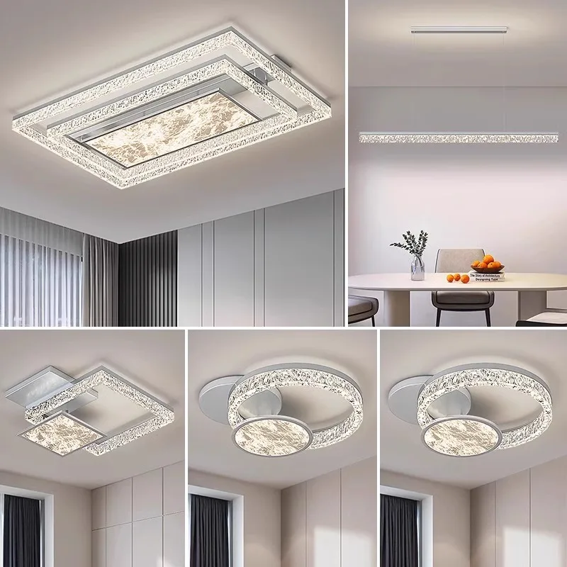 Living Room Main High-end Bright Cloud Ceiling Light Modern Simple Elegant Lighting Package