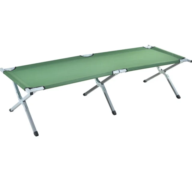 Outdoor Aluminum Alloy Folding Bed Single Bed for Camping Travel and Convenient Transportation