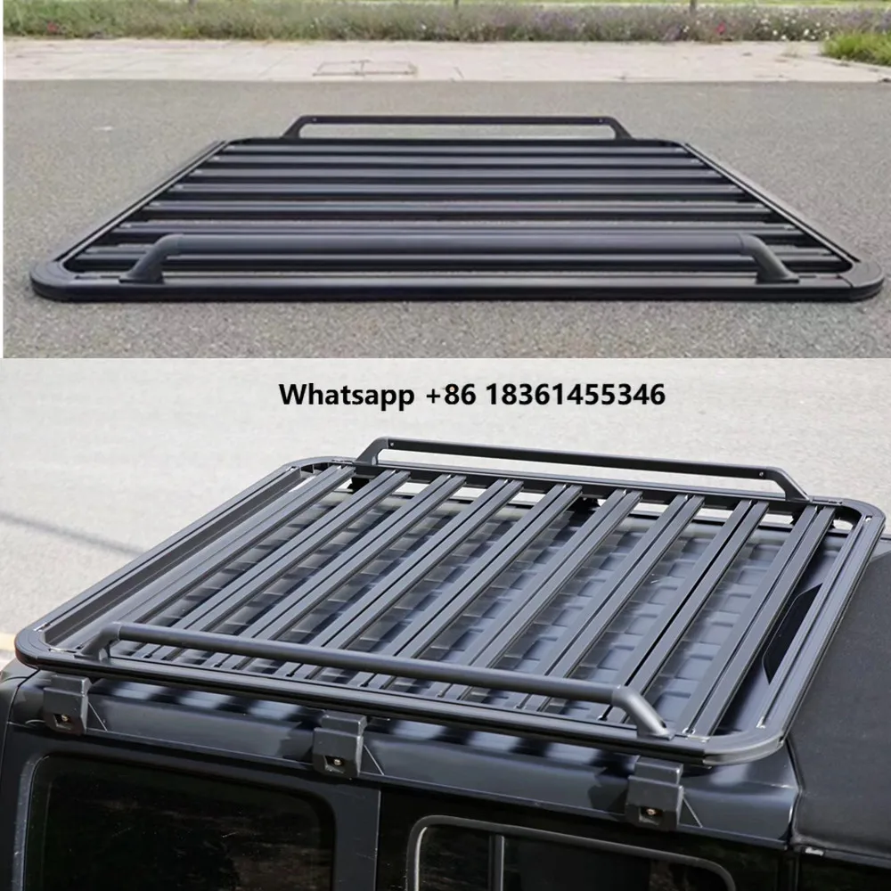 

For 2018+ J Eep JL Wrangler JL1187 Hard Top Roof Rack Cargo Carrier Luggage Basket
