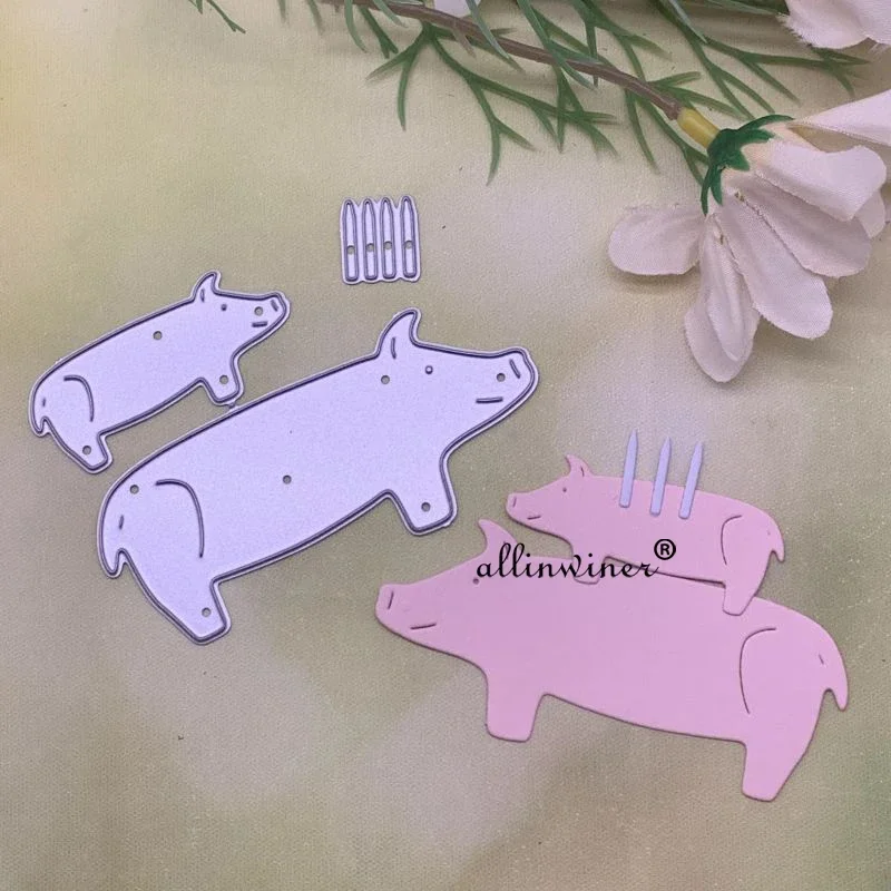 Blessing Candle pig Metal Cutting Dies Stencils For DIY Scrapbooking Decorative Embossing Handcraft Die Cutting Template