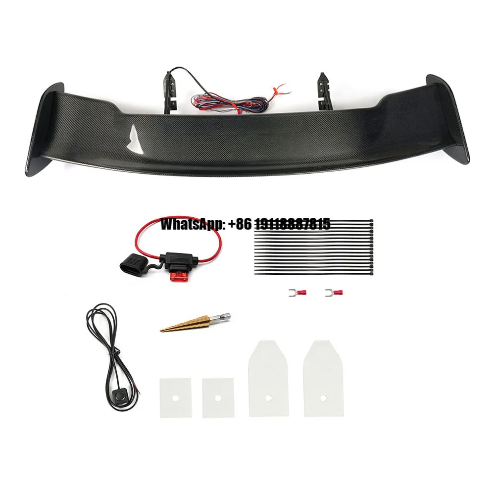 

Factory Direct Sales Universal 57" Adjustable Rear Trunk Spoiler Racing Wing Carbon Fiber GT-Style