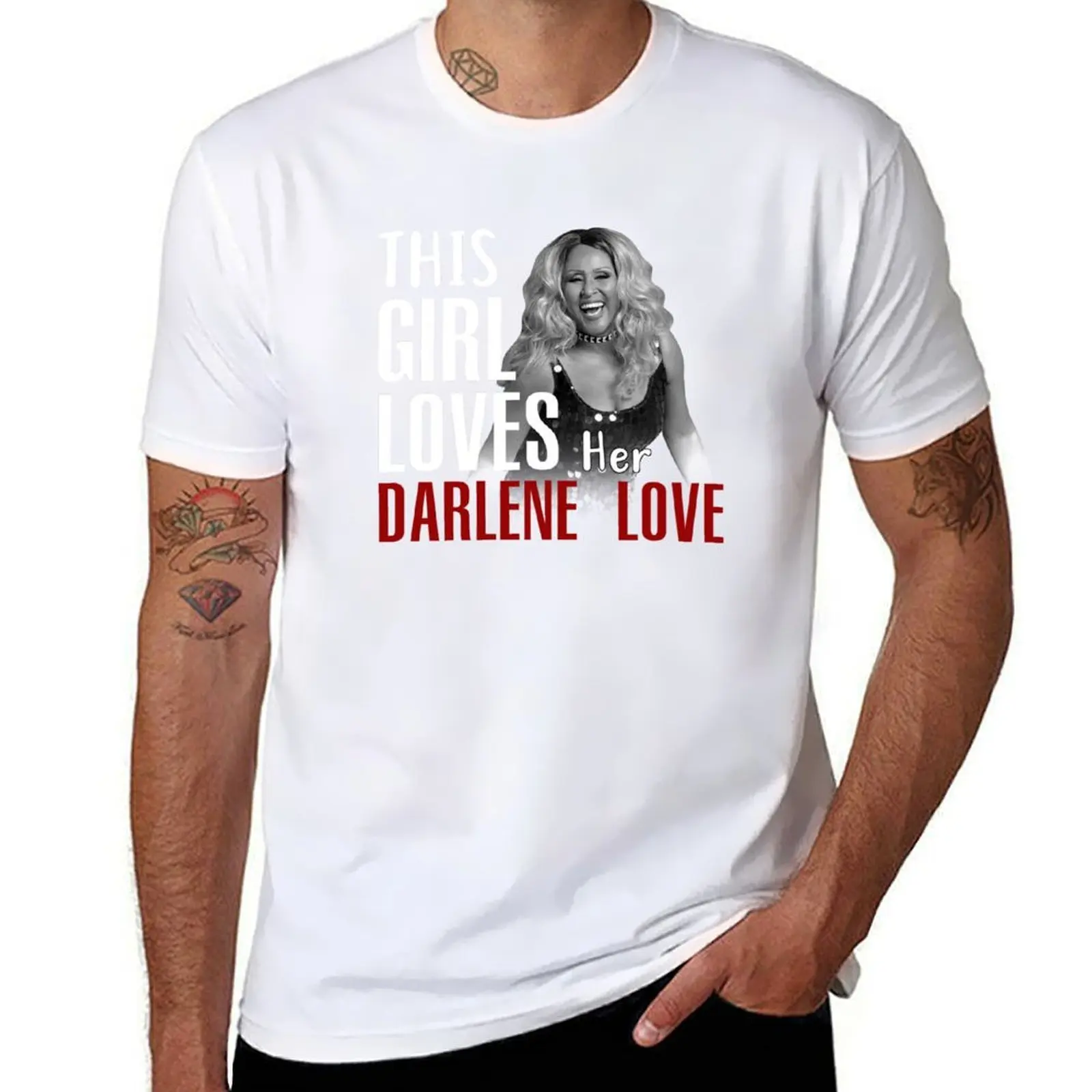 

This Girl Loves Her Darlene Love T-Shirt man tshirt cotton t shirts high quality T-Shirt