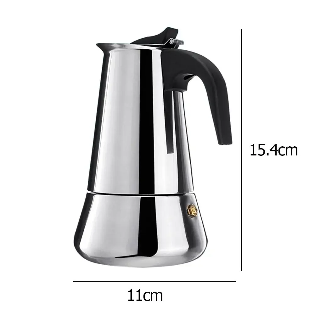 Stainless Steel Coffee Maker Coffee Pot Moka Pot Geyser Coffee Makers Kettle Coffee Brewer Latte Percolator Stove Coffee Tools