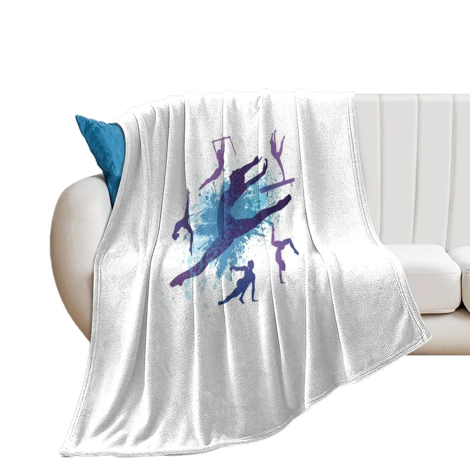 

Gymnastics Gymnast Throw Blanket Decorative Beds Thermal warm winter Plaid on the sofa Blankets