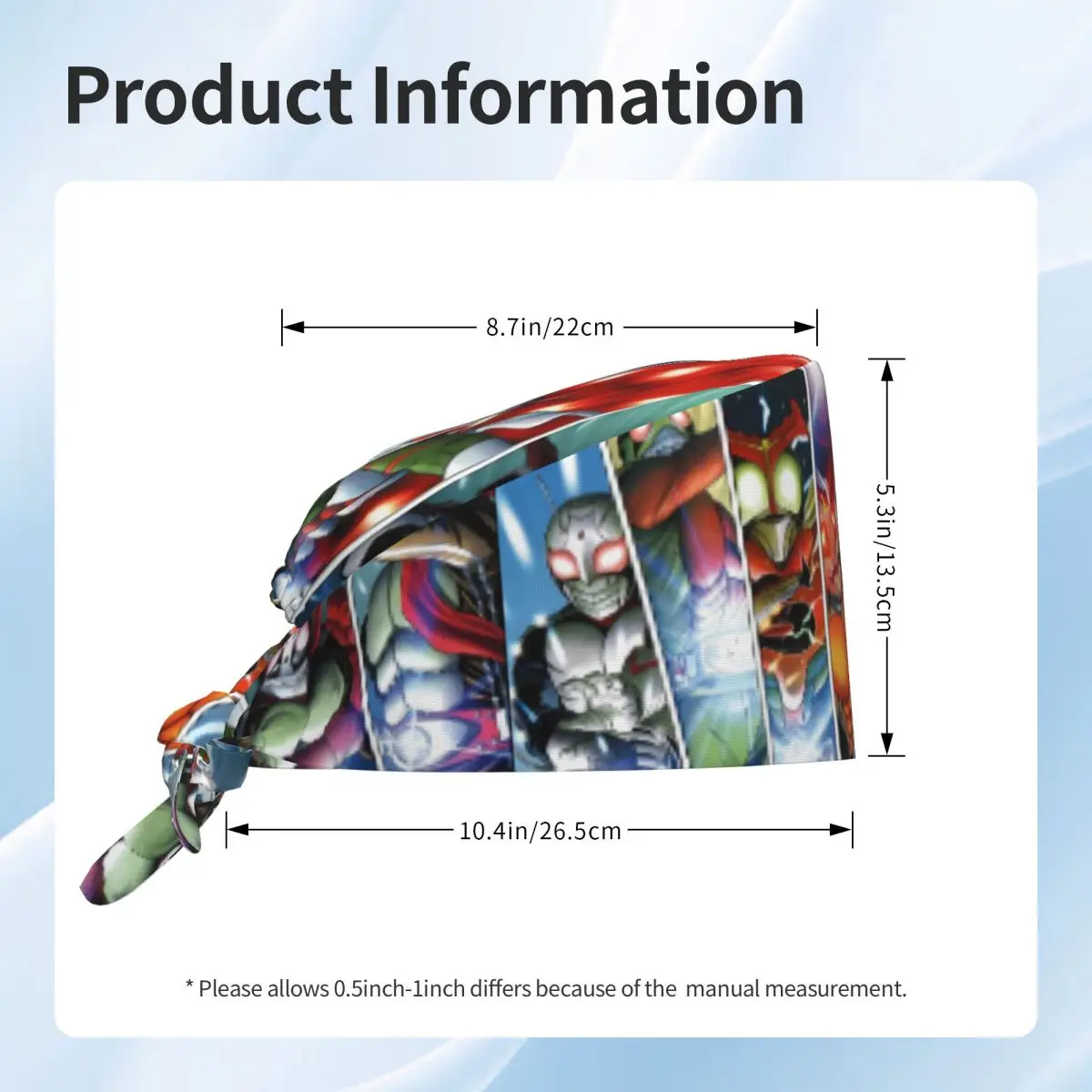 مخصص K-Kamenes R-Rideres كوميك الساخن قبعة العمل القبعات الجراحية النساء الرجال غرفة العمليات قبعة قبعة التمريض مختبر يعمل قبعة
