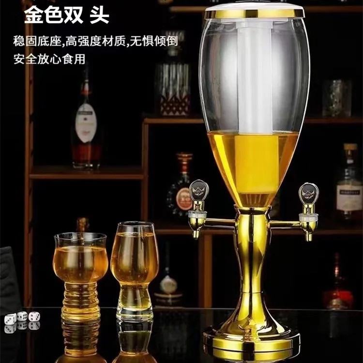 Faucet 3 liters golden wine cannon bar craft cola drink draft beer keg