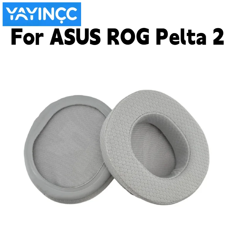 YAYINCC Ersatz-Ohrpolster aus atmungsaktivem Fußballnetz für ASUS ROG Pelta 2 Kopfhörer, Reparaturteile, kein Hautabrieb. – Detail 4