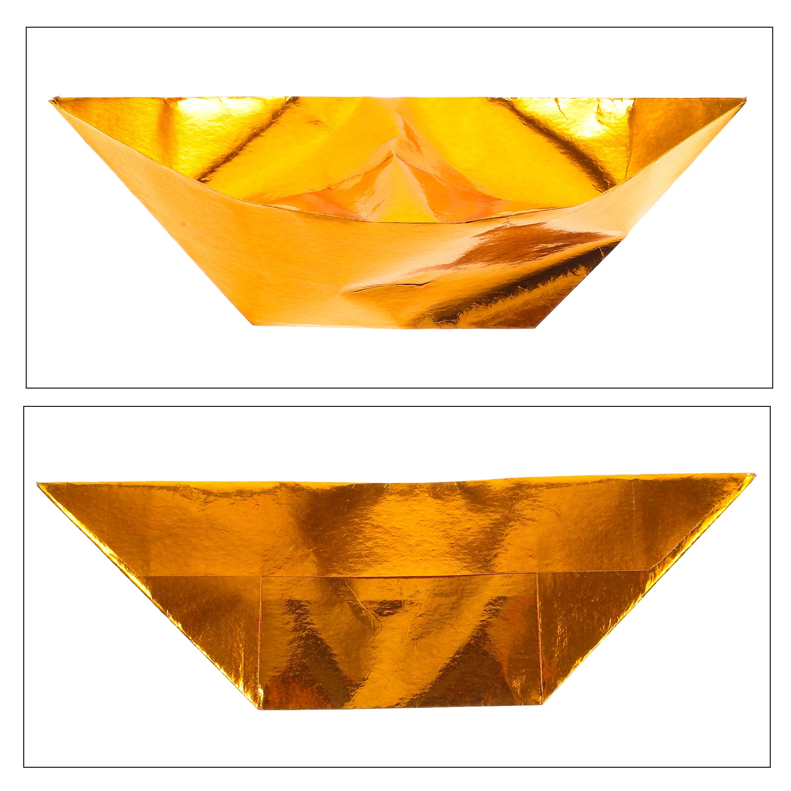 

300pcs Large Gold Ingots Paper Diy Funeral Burning Craft Bright Golden Tomb Sweeping Day Worship Accessory Semi-Finished