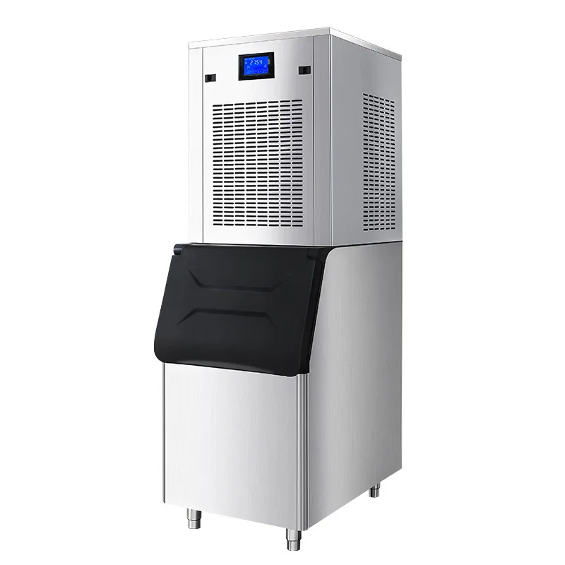 Snowflake ice machine Commercial automatic hot pot shop 200kg ice making crushed ice all-in-one machine Seafood salmon sashimi