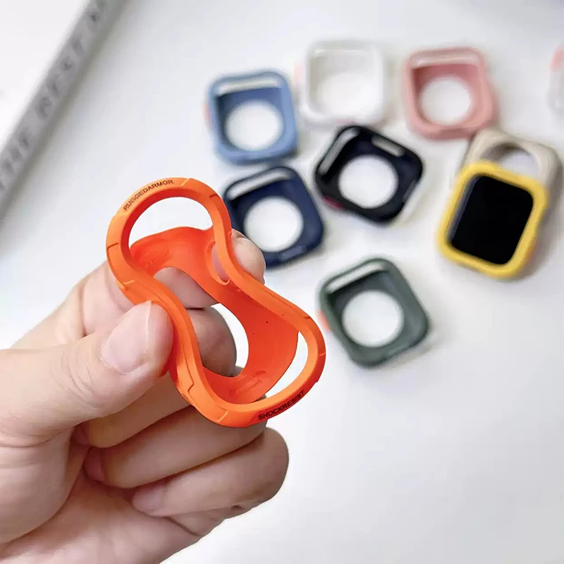 Weiche TPU-Hülle für Apple Watch 10 9 8 Gehäuse 46mm 42mm 45mm 41mm 44/40mm Ultra Schutz iWatch Series 7 SE 6 5 Stoßfänger Zubehör – Detail 5