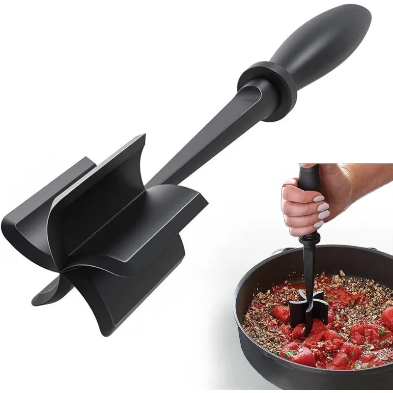 1pcs Handheld Heat Resistant Suitable Household Kitchen Mixing Potato Salad Tomato Chopper Rice Blender Meat Grinder Tool