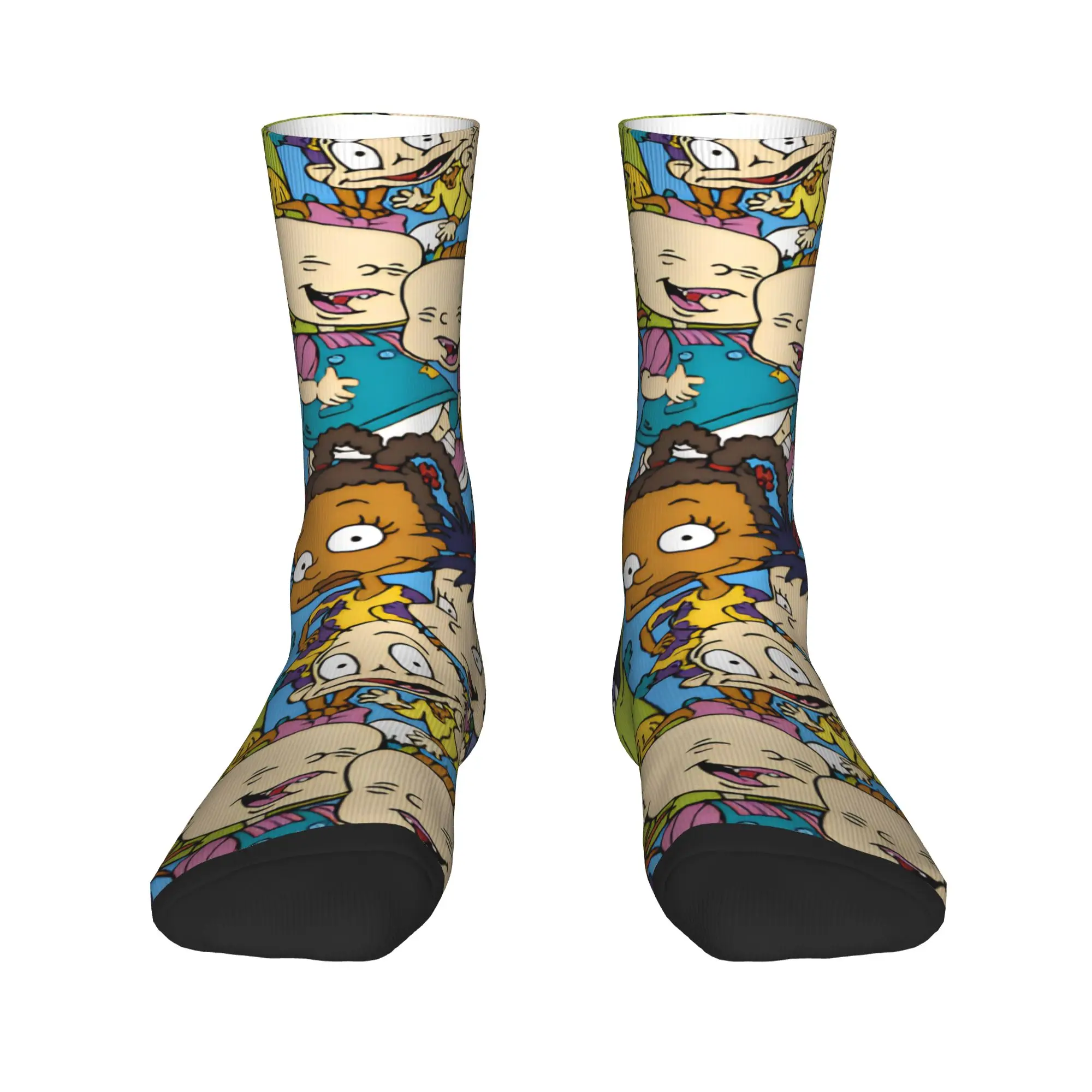 R-Rugrats 90s إحياء شخصية الجوارب جوارب الربيع الكورية الرجال تنفس الجوارب تصميم تسلق مكافحة العرق الجوارب