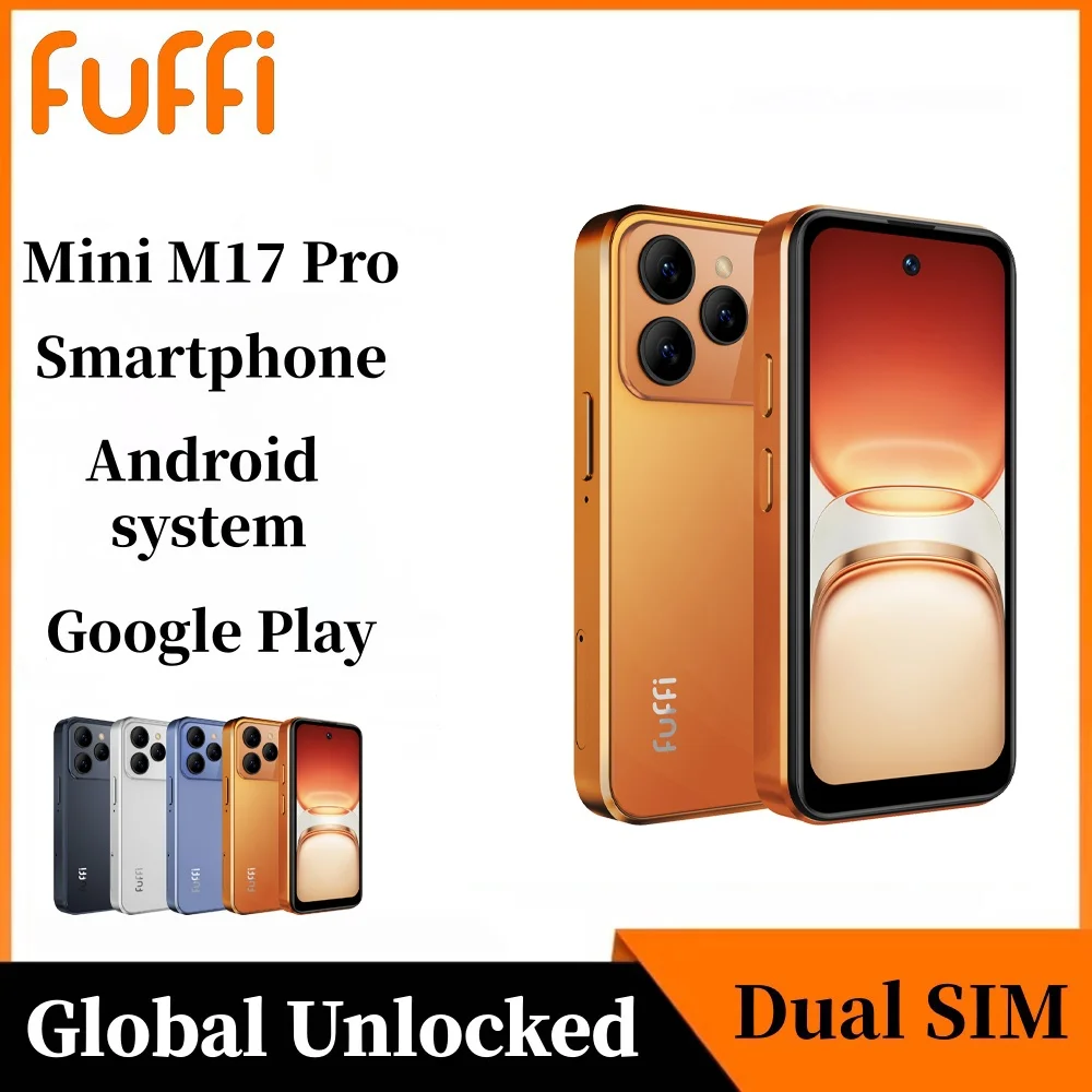 Teléfono Inteligente Mini FUFFI M17 Pro, Teléfono Android con Face ID, Portátil, Mini Celular de 8.1 Pulgadas HD, 16 GB de ROM, Batería de 1500 mAh