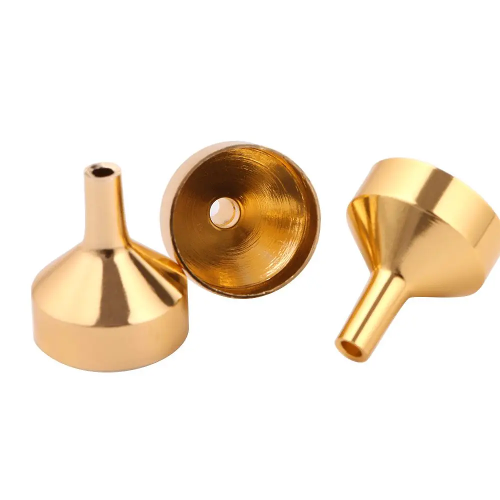 

Durable Metal Make-Up Supplies For Small Bottles Liquid Refill Tools Funnel Set Filling Bottles Accessories Funnels