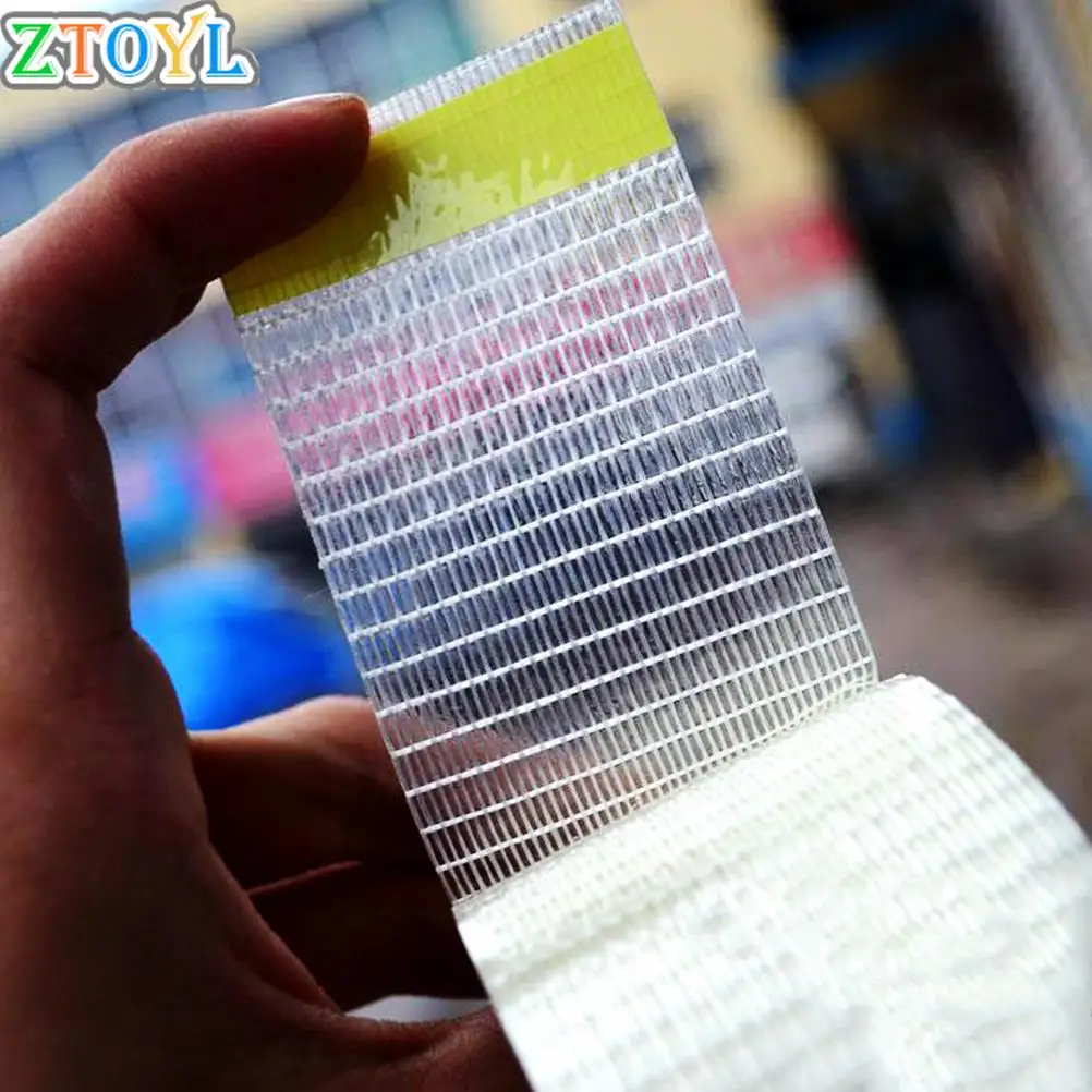 5cm*5m Ripstop Windsurfing Sail Sailboard Kite Tent Repair Patch Tape Waterproof Transparent Film Grid Translucent