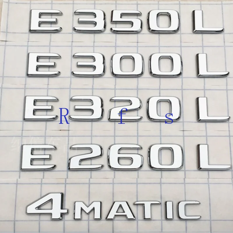3d ABS хромированные буквы для автомобиля Mercedes E200 E220 E260 E300 E320 W213 W212 логотип наклейка багажник эмблема аксессуары