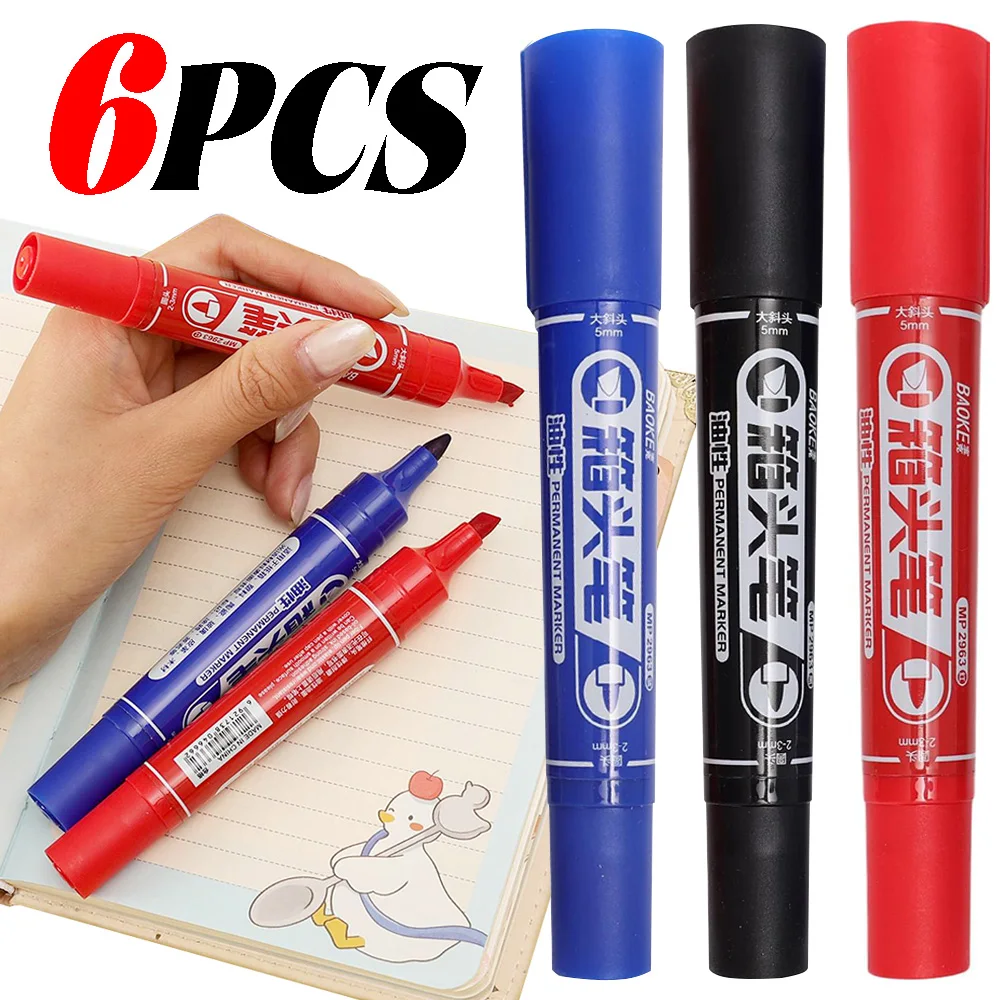 

Двусторонний маркер для бумаги, камня, ткани, дерева, стекла, декоративный маркер для досок, школьные и офисные маркеры с двумя наконечниками для раскрашивания