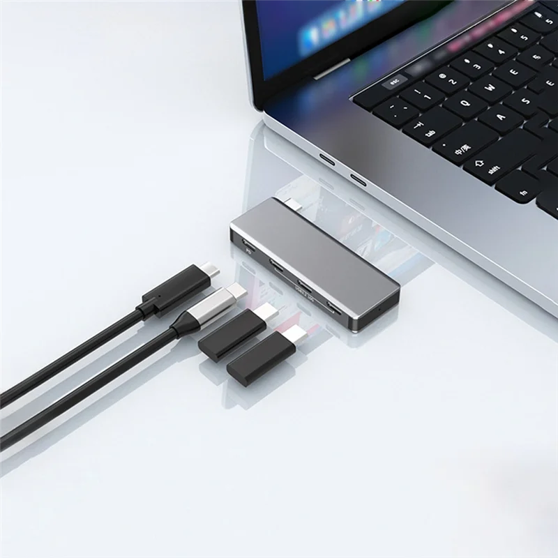 Концентратор HFES 4 в 1 Type-C, 4 порта USB Type C к USB3.2 Gen2, разветвитель, адаптер PD, 10 Гбит/с для Pro Air, ноутбука, настольного ПК