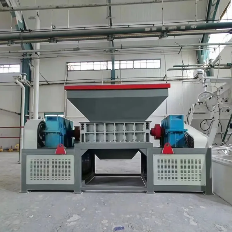 Shredder for Scrap Metal Plastic Products Factory Shredding Machine Double Shaft Shredder Metal Plastic Wood Paper Shredding