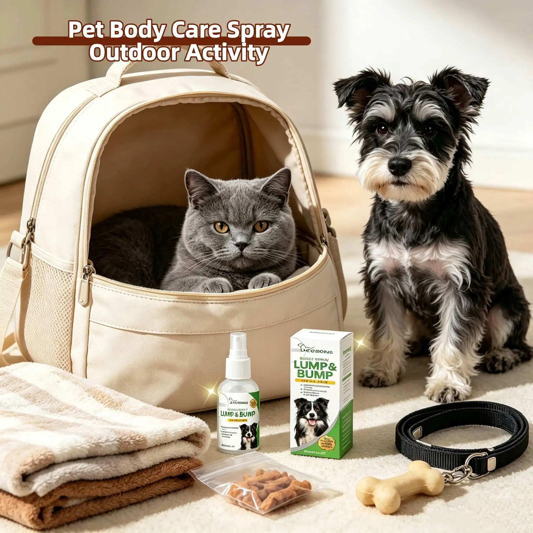 Yegbong Pet Skin Care Spray Soothing Discomfort For All Breeds Dogs Cats Gentle Formula Daily ﻿Portable Pet Wound Relief Sprays