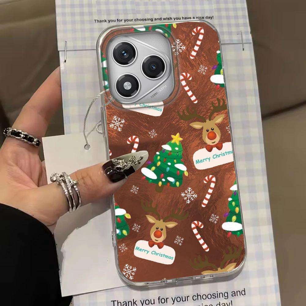 Funda de teléfono Feliz Navidad muñeco de nieve para Honor 400 200 90 Smart Pro Magic7 6 5 70 Lite X9a X9c X9b X8a X8b X6c X7b X7c X6b