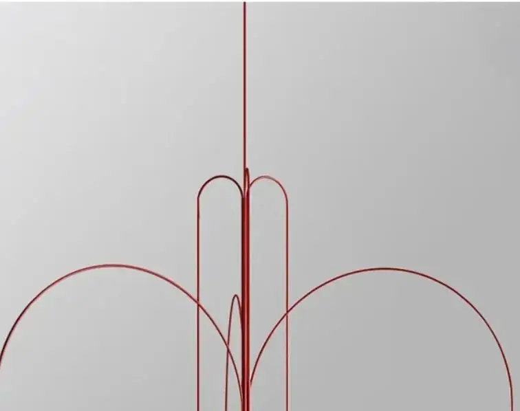 

Nordic Postmodern Minimalist Net Red Light Luxury Danish Designer Chandelier Living Room Bedroom Exhibition Hall Glass Art Light