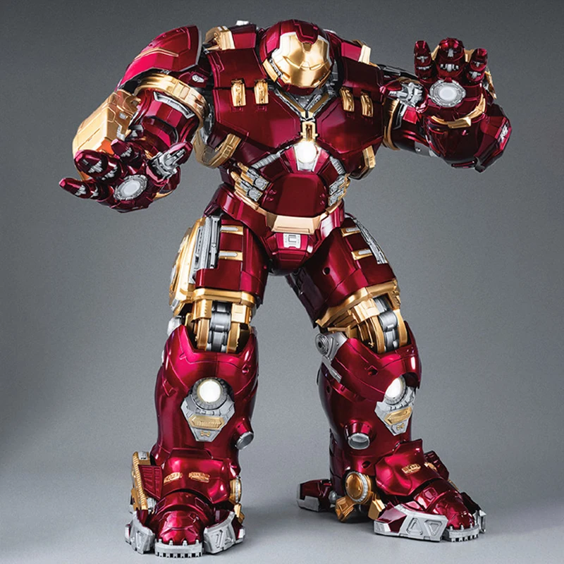 Marvel Anti-Hulk Armor Fondjoy Assemble Toy Movie Character Model 18 Inches Action Figures LED Can Emit Light Model Gift For Boy