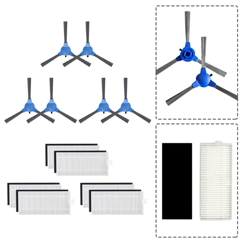Piezas de repuesto para cepillo lateral de filtro Ionvac, SmartClean 2000, DEENKEE DK600 C800 D900, accesorios para Robot aspirador