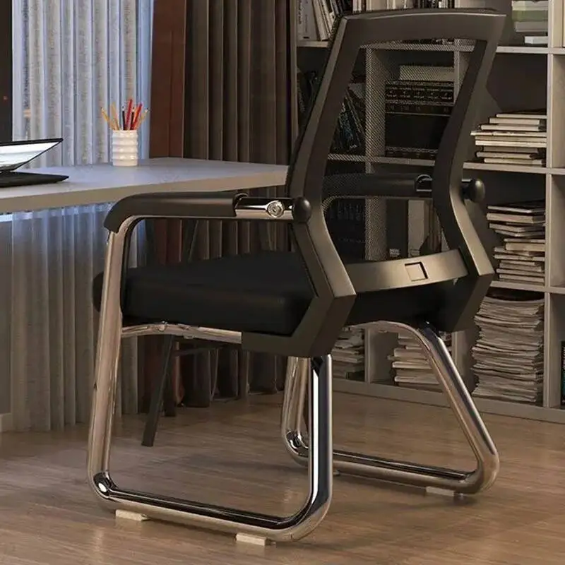 Chair Comfy Computer Comfort Black Back Gaming Desk Bedroom Office Chairs Simple Home Sillas De Oficina Interior Decoration