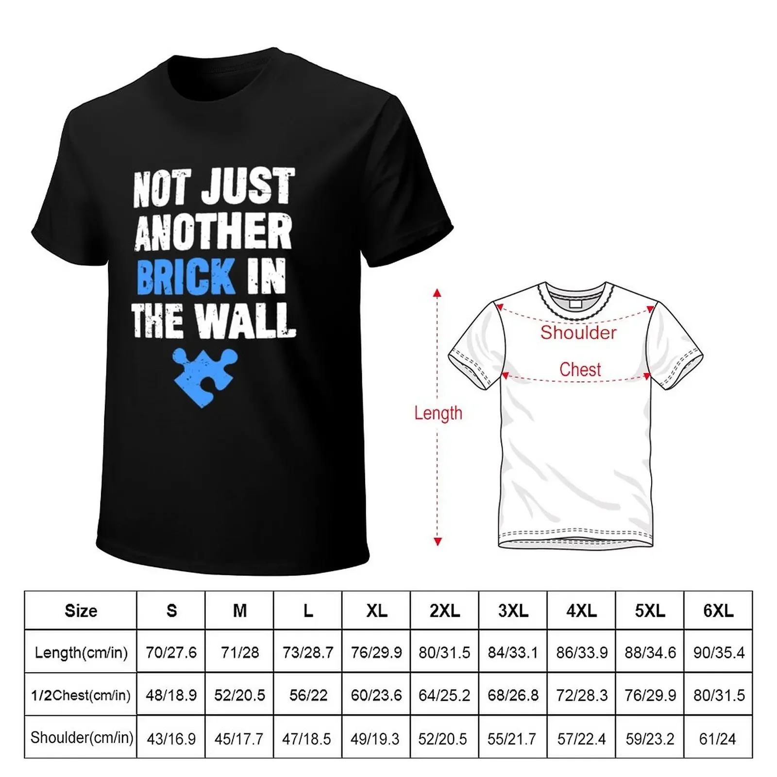 Not Just Another Brick In The Wall Autism Awareness T-Shirt sublime sports fans mens funny t shirts