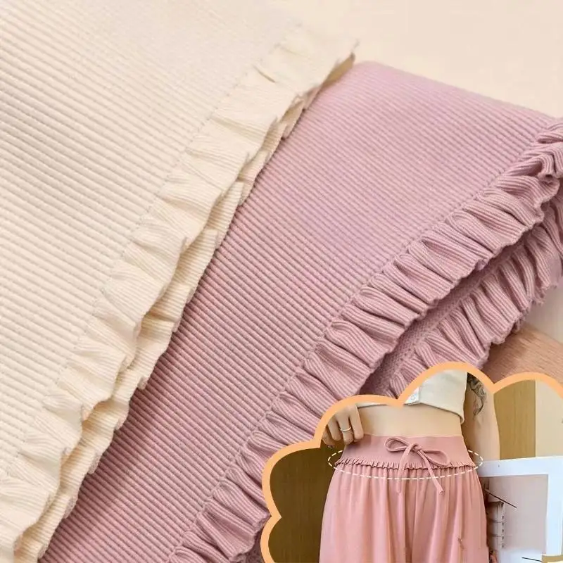 1M Lace Fabric Stretch Elastic Wide Trim Lace Ribbon Lace Elastic Band Decorative For Skirt Hem Sewing Making Clothing