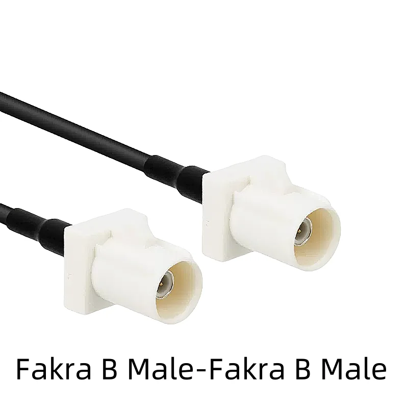 Cable de extensión Fakra B macho/hembra a SMA macho/hembra, Antena GPS, conector coaxial, Cable Pigtail, blanco, RG174