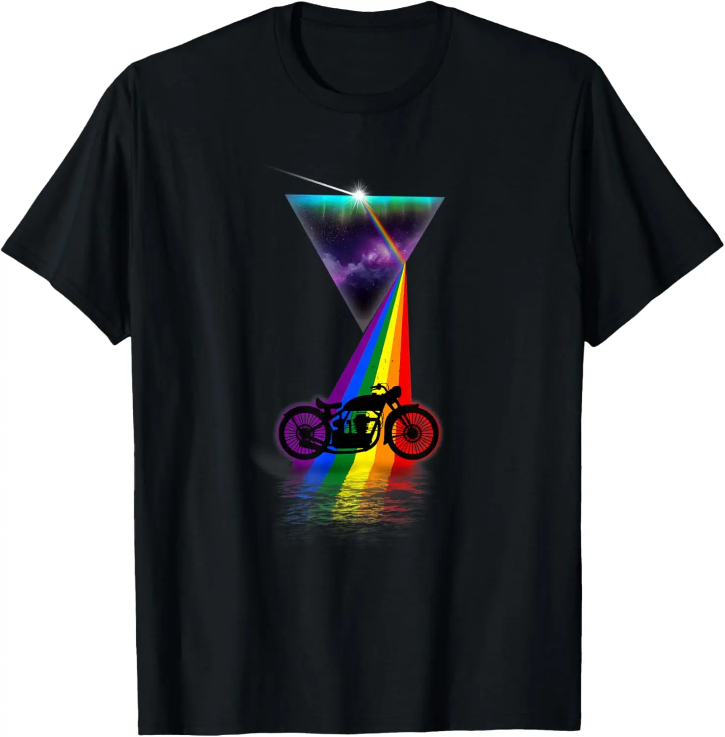 

Vintage Retro Prism Motorcycle T-Shirt Motorcycle