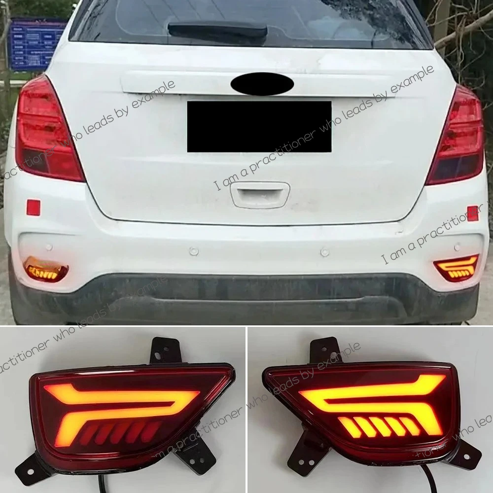 

Car LED Rear Bumper Tail Lights For Chevrolet Trax U200 2016 2017 2018 Reflector Lamp Brake Stop Light turn signal