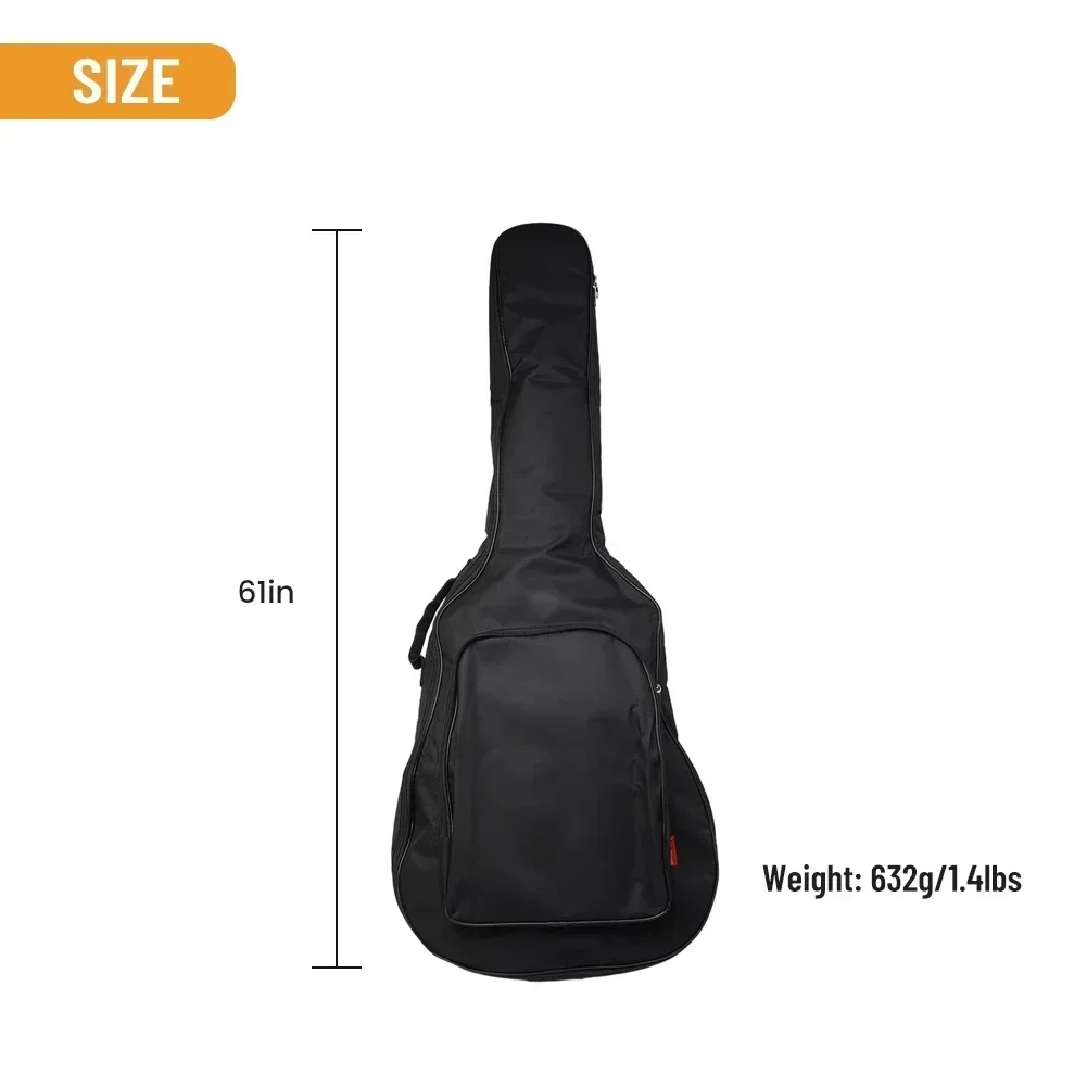 パッド入り防水クラシックアコースティックギターバッグ,キャリングケース,標準,オックスフォード生地,ギターパーツ,フルサイズ