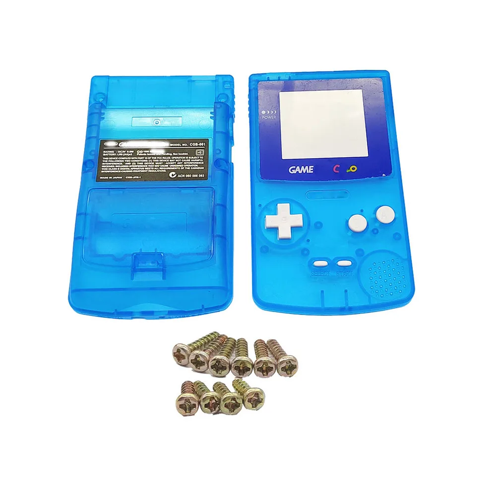 Set lengkap kualitas tinggi cangkang rumah plastik untuk gameboy cangkang warna untuk pengganti perbaikan konsol game GBC