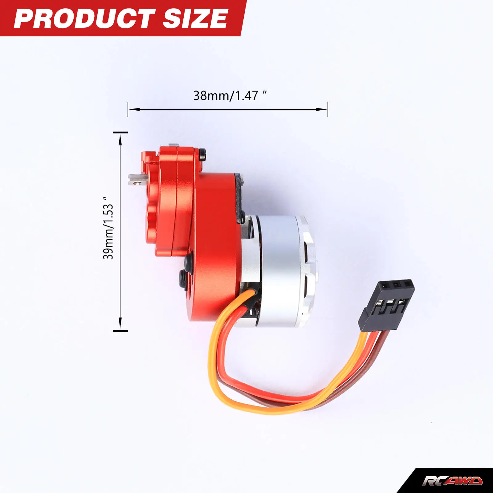 1806 2000KV brushless motor+15A brushless electric adjustable black middle gearbox for Axial 1/24 SCX24 crawlers Upgrades Parts