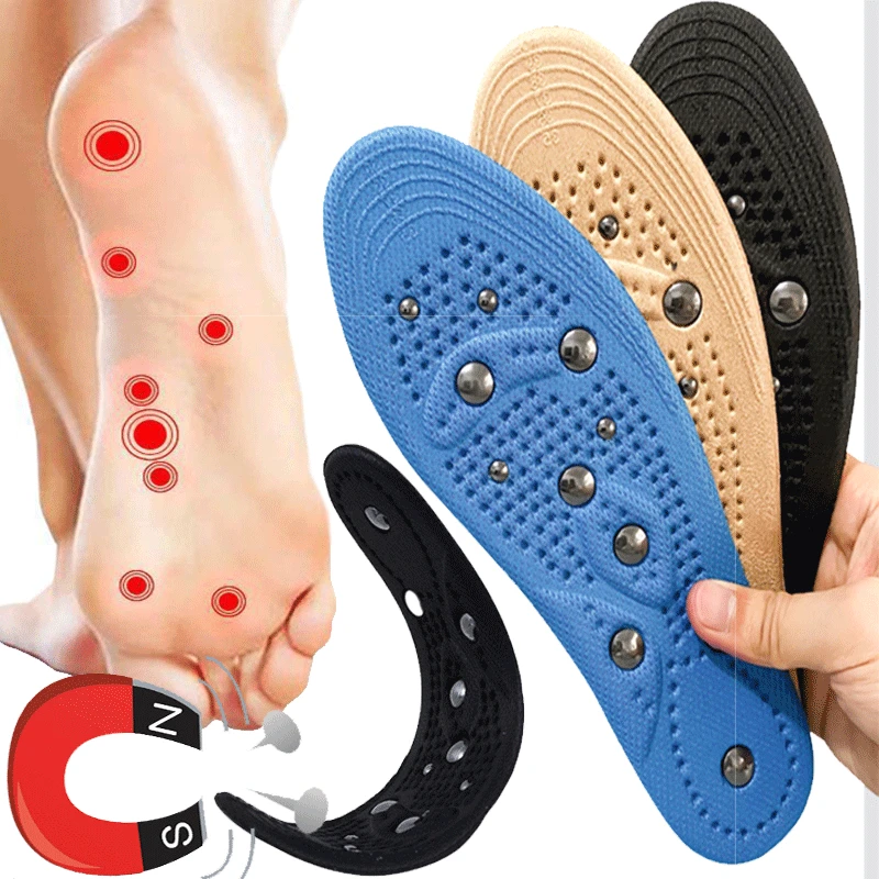 Soft Memory Cotton Magnetic Health Therapy Slimming Insoles for Weight Loss Foot Double Magnetic Massage Care Shoes Mat Pad