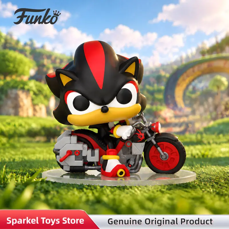 Genuine Funko Pop Shadow Sonic Motorcycle Vehicle Action Figure Collectible Model Desktop Ornament Decor Toy Birthday Gift