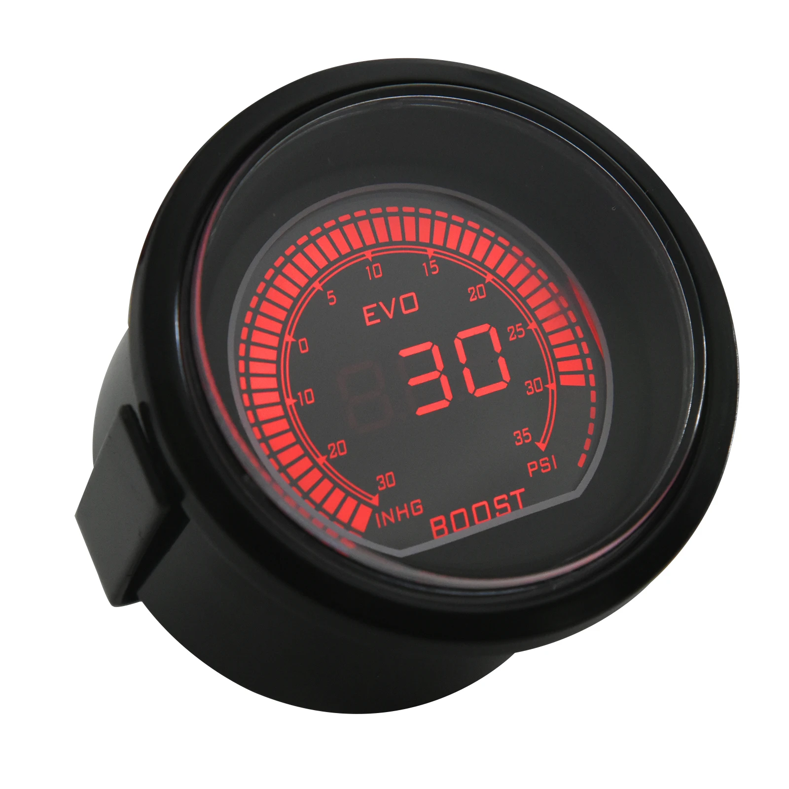 2 ''52mm Car Digital Turbo Boost Gauge -30 ~ 35PSI Meter con sensore Turbo Boost Meter Turbo Boost Gauge per auto a benzina 12V