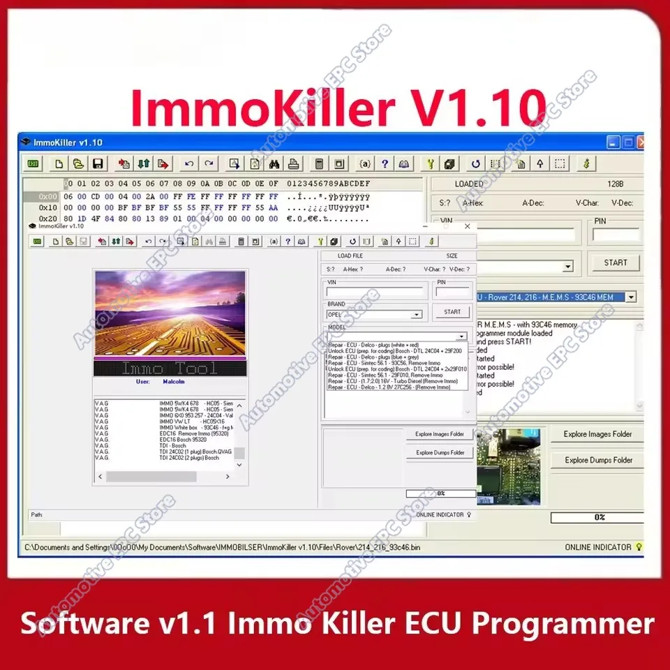 Picture 6: IMMO DOCTOR V2.1 With Unlimited KEYGEN MULTI BRAND Immo Off Software ECU Chip Tuning+ ImmoKiller V1.10 OBD2 Scanner Car Software