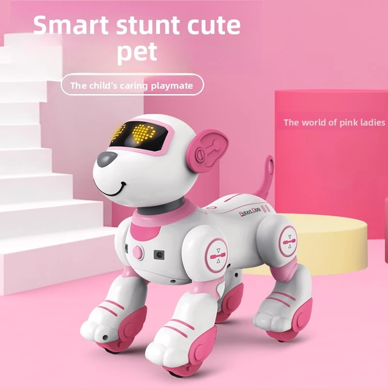 JJRCCross-border Touch Interactive Electric Remote Control Stunt Robot Dog - Programmable Smart Electronic Pet Toy for Children