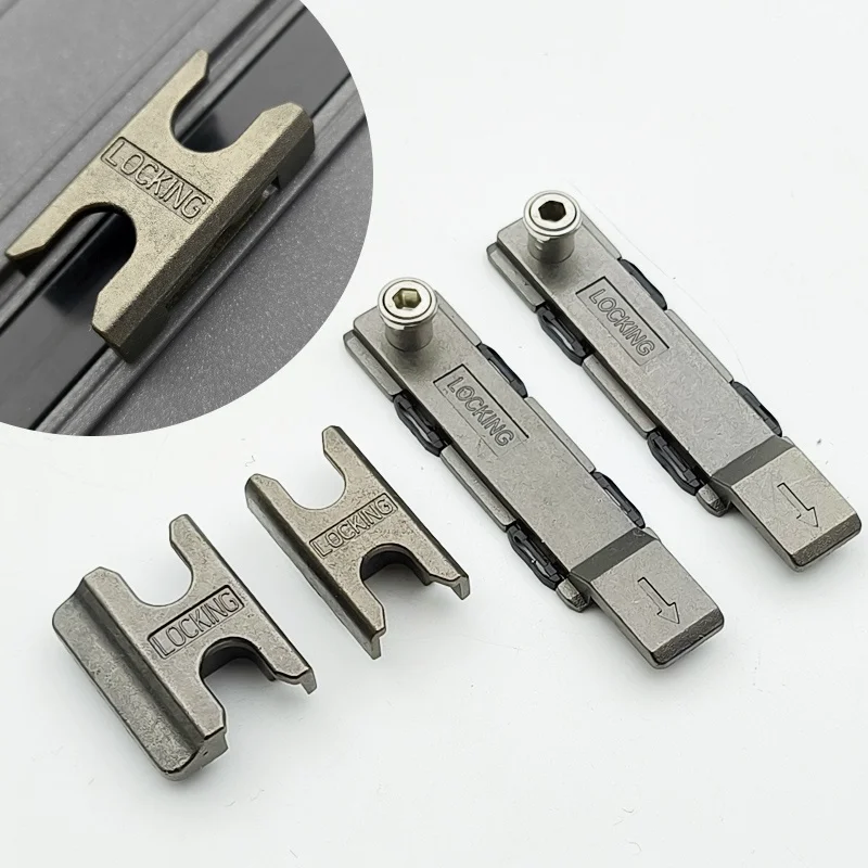 Broken Bridge Aluminum Alloy Doors and Windows Anti pry Window Lock Buckle Buckle Flat Window Lock Seat Accessories