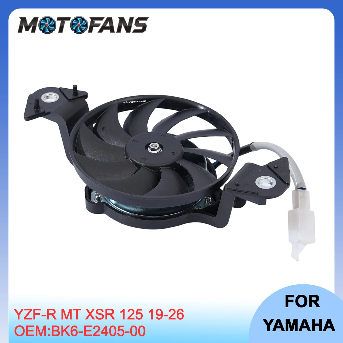Radiator Cooling Fan BK6-E2405-00 YZF-R125 MT-125 XSR 125 2019-2026 water cooler radiator cooling fan MOTOFANS electric fan