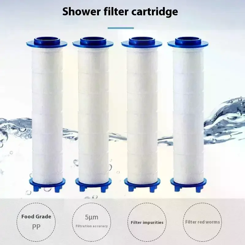 10Pcs Set Shower Head Replacement PP Cotton Filter Water Purification Bathroom Accessories For Universal Shower Water Cleaning