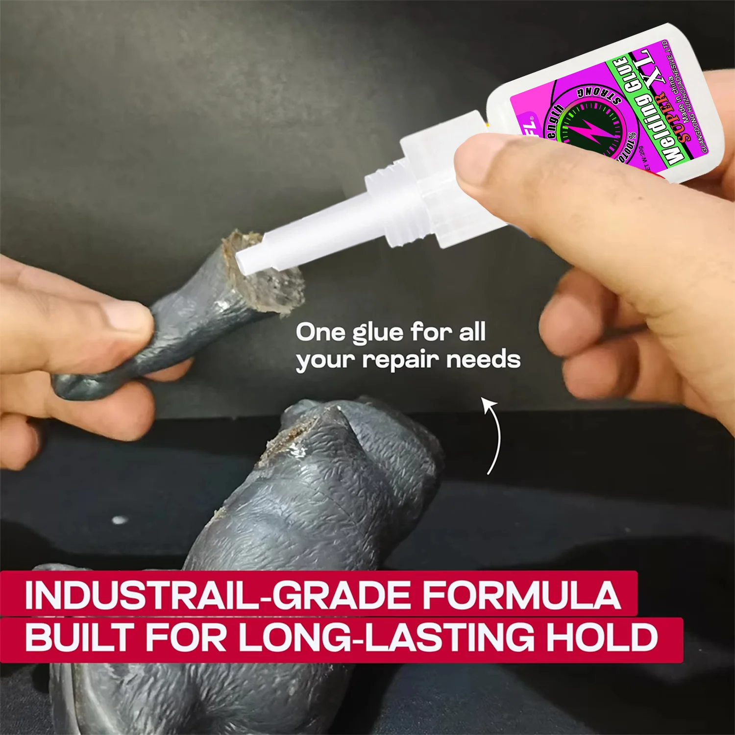 16PCS large set Welding Oily Super Glue,Cyanoacrylate Adhesive,Instant Quick Drying Adhesive,Leather, Rubber,Glass,Wood,Metal