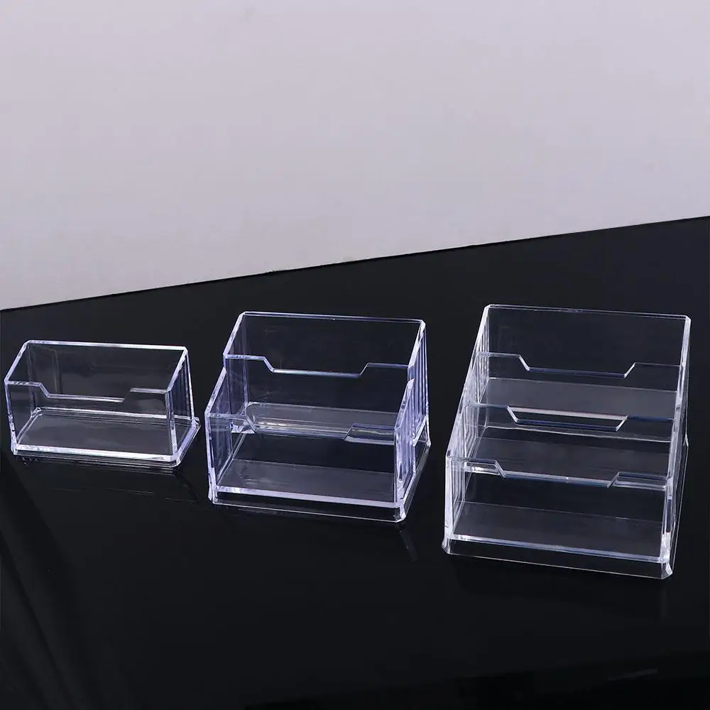 Home Card Holder Office Supplies Table Organizer Business Card Container Card Display Shelf Cards Display Stand Name Card Rack
