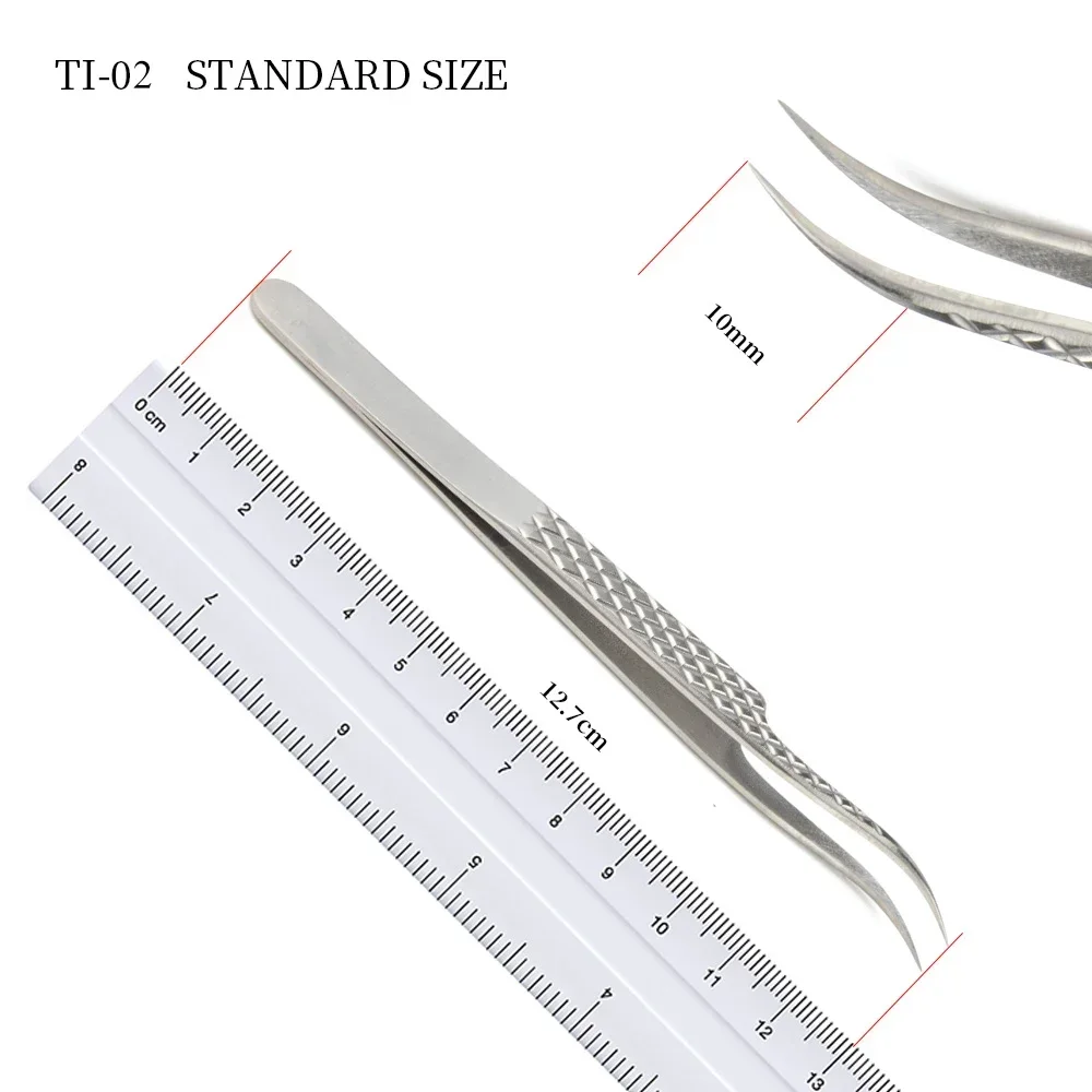 NAGARAKU Eyelash Extension Tweezers Makeup Titanium Alloy High Quality Elasticity Labor-saving Professional Lash Tweezers