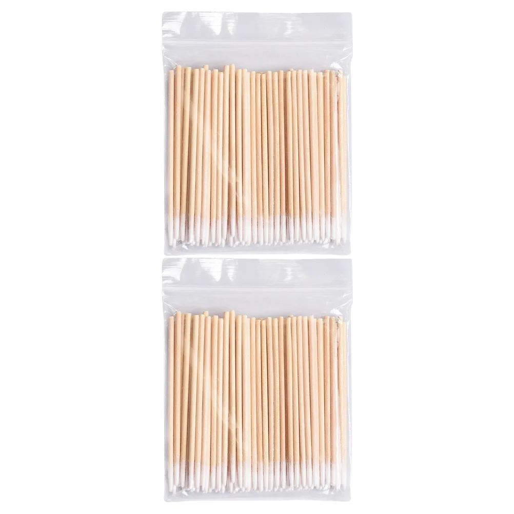 

1000 Pcs Cotton Swab Wooden Stick Eyelash Cleaning Rods Cosmetics Tattooing Swabs Eyebrow Sticks Makeup Pointy