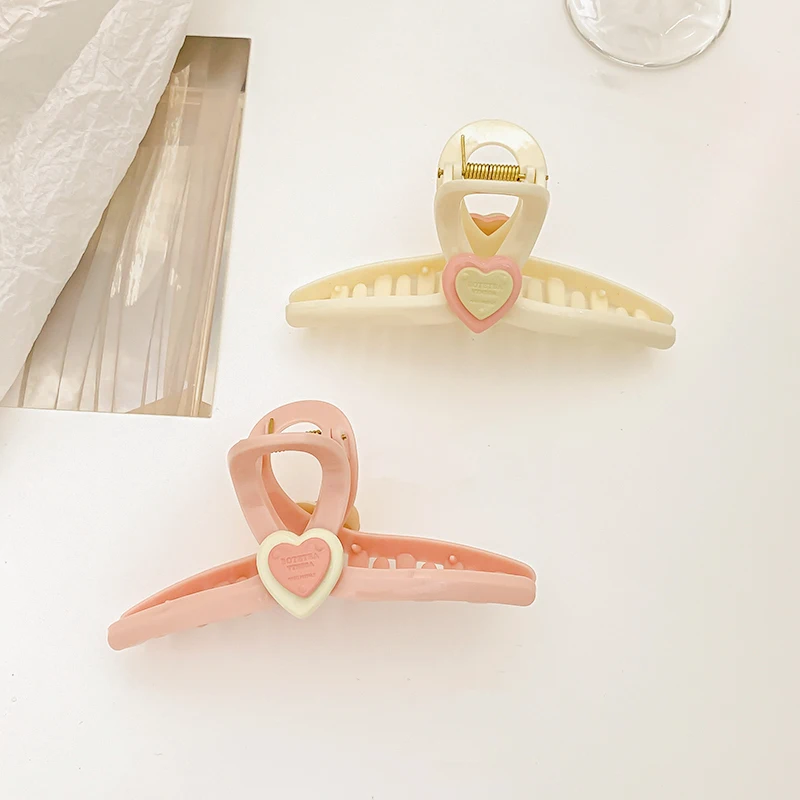 مشبك حب القرش للنساء ، مخالب شعر هندسية ، لا تنزلق ، مشبك رأس أكريليك ، مشبك كوري ، إكسسوارات شعر للبنات